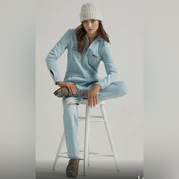 Lee Vintage Modern Union-Alls Lovely Light! NWT. Small & Medium. - Picture 4 of 5